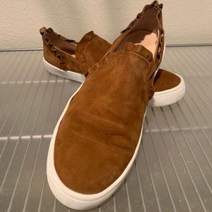Kate Spade Cognac Suede Tennis - Nearly New